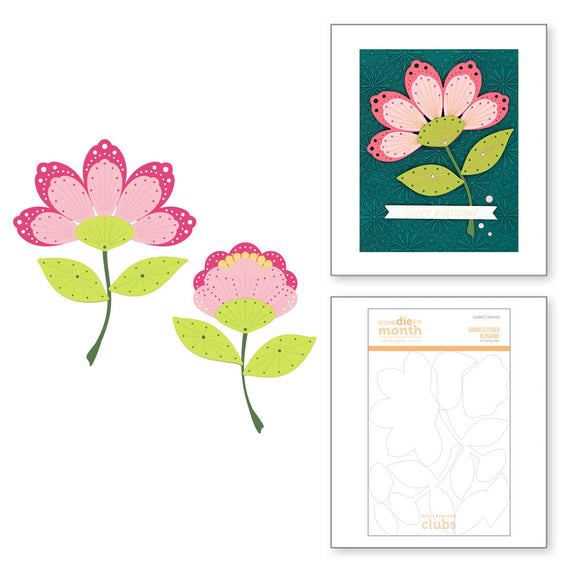Grand Stitched Blossoms- Stitching Die of the Month