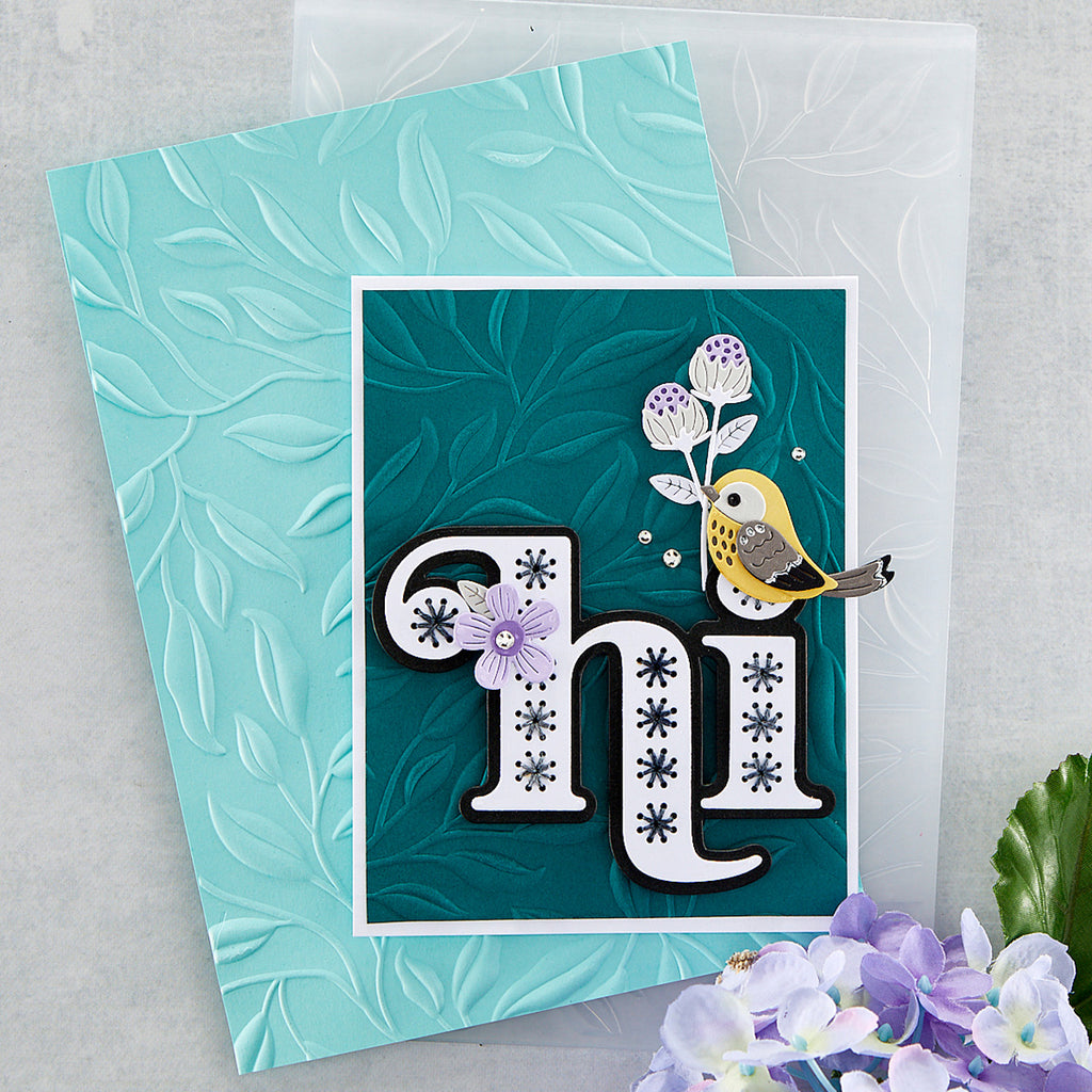 Helix Embossing Pattern Embossing Folders Spellbinders Leafy Helix Embossing Folder - 5.5x8.5 ...