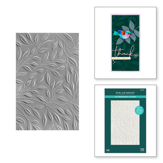 Leafy 3D Embossing Folder