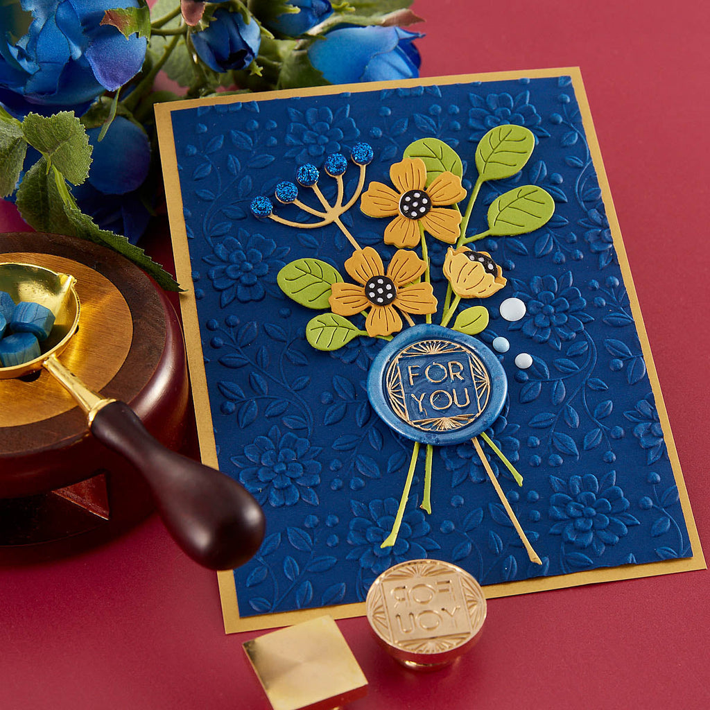 Nellie Snellen Flower Lillies Slimline 3D Embossing Folder (EF3D048 Nellie Snellen Flower Lillies Slimline 3D Embossing Folder (EF3D048