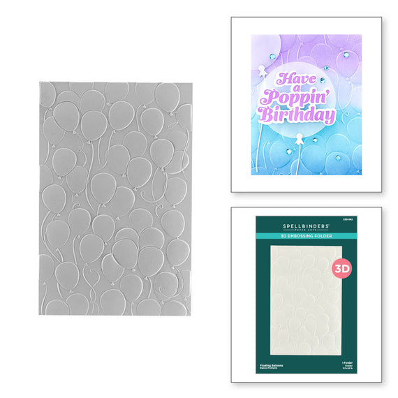 Floating Balloons 3D Embossing Folder
