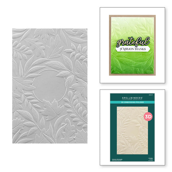 Autumn Serenade 3D Embossing Folder from the Serenade of Autumn Collection