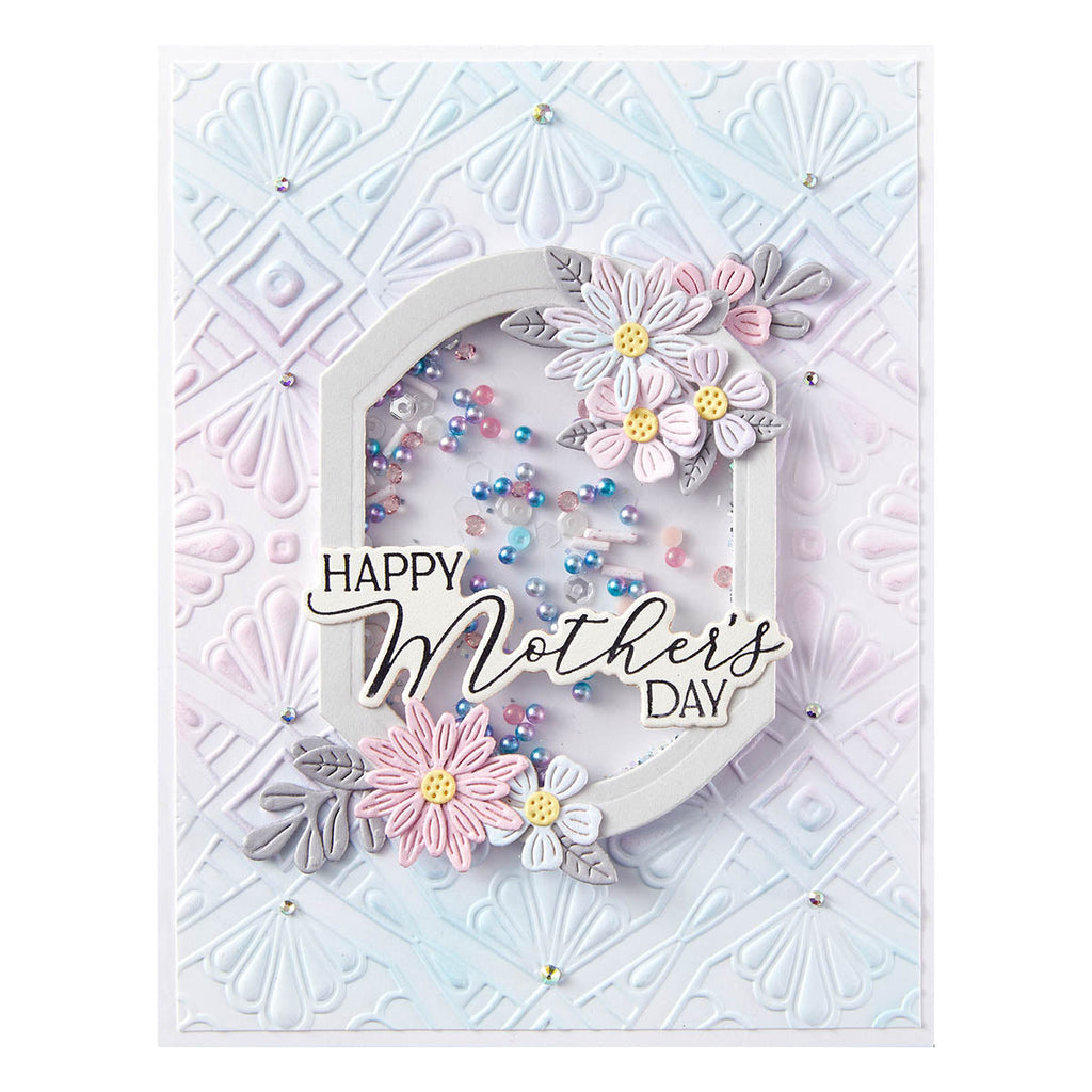 Spellbinders Cartella Luxe Per Goffratura 3D - Fustella Mirrored Arch Per Scrapbooking E Cardmaking - Foto 8