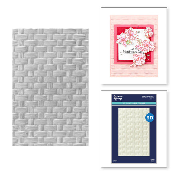 Woven 3D Embossing Folder by Simon Hurley