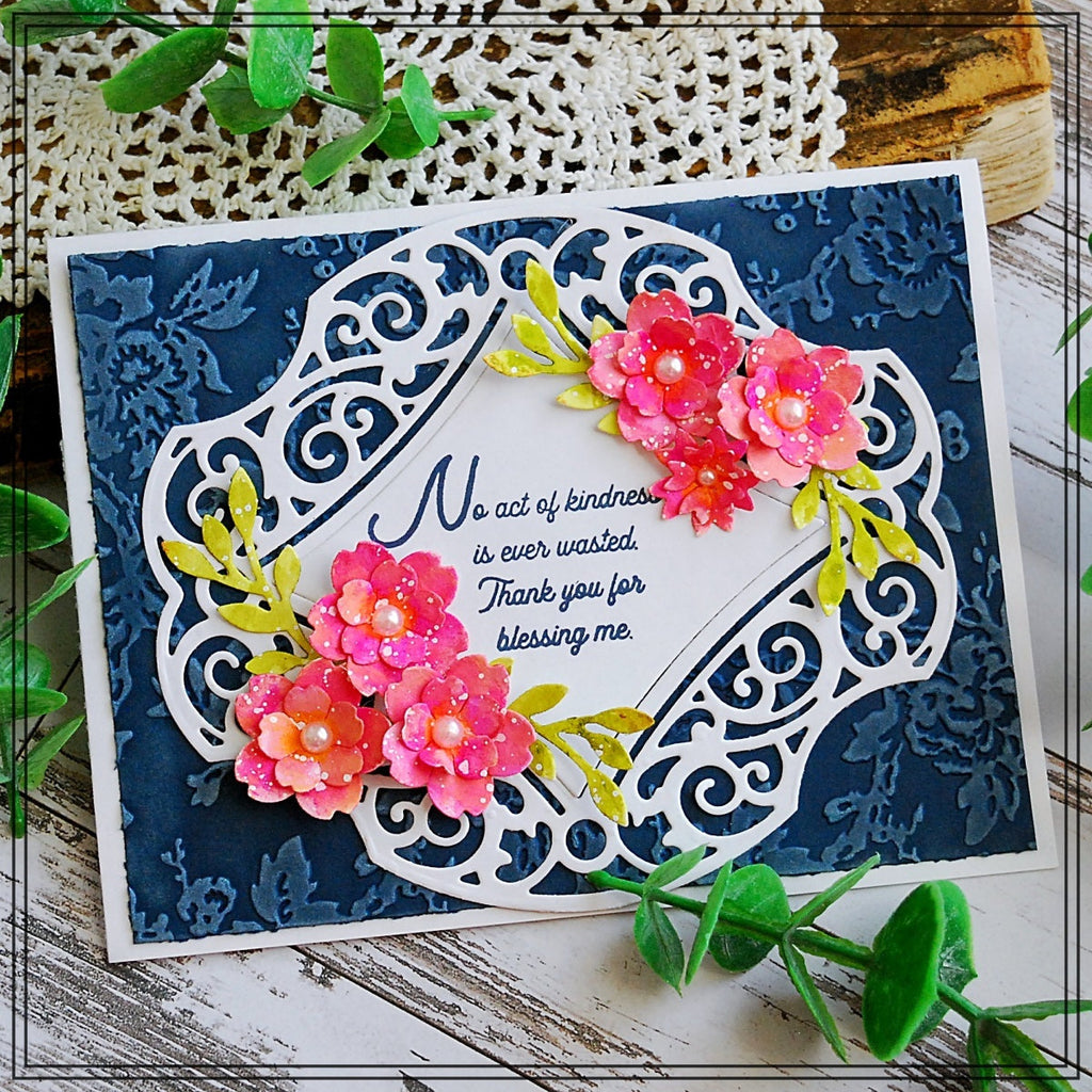 Petite Floral Potpourri Etched Dies from Beautiful Sentiment Vignettes Collection by Becca Feeken (S3-420) Project Example 4