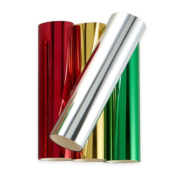 Glimmer Hot Foil  4 Rolls - Holiday Variety Pack
