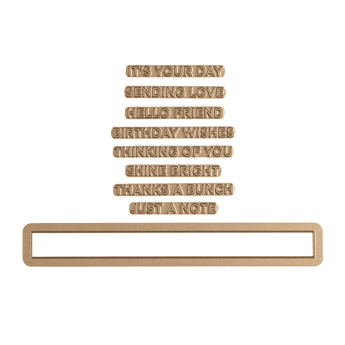 Everyday Sentiments II Glimmer Hot Foil Plate Spellbinders UK