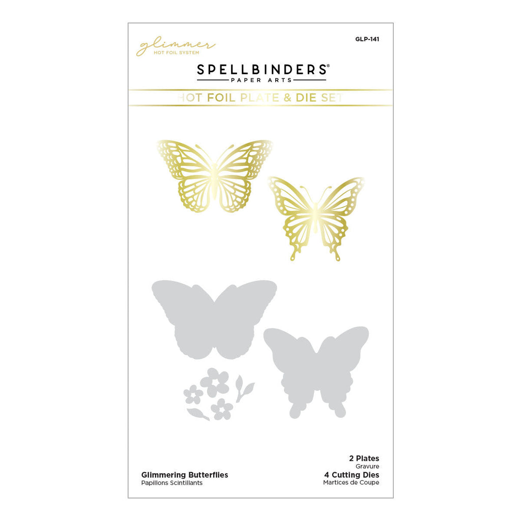 Glimmering Butterflies Glimmer Hot Foil Plate & Die Set (GLP-141) Product Packaging