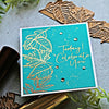 Autumn Leaf Border Glimmer Hot Foil Plate from Fall & Halloween 2020 Collection (GLP-206) Project Example 6