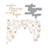 Blooming Floral Background Glimmer Hot Foil Plate & Die Set from Yana's Blooming Birthday Collection (GLP-252) Colorization
