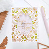 Blooming Floral Background Glimmer Hot Foil Plate & Die Set from Yana's Blooming Birthday Collection (GLP-252) Project Example 3
