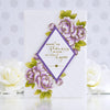Blooming Floral Background Glimmer Hot Foil Plate & Die Set from Yana's Blooming Birthday Collection (GLP-252) Project Example 4