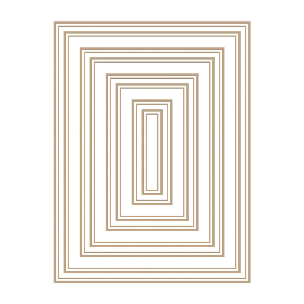 Essential Duo Lines Glimmer Rectangles Glimmer Hot Foil Plate from Glimmer Essentials Collection (GLP-258) Colorization