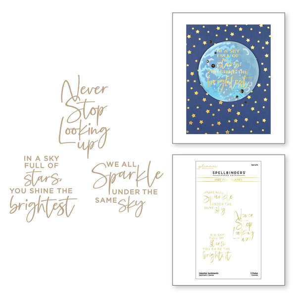 Celestial Sentiments Glimmer Hot Foil Plate from Celestial Zodiacs Collection (GLP-276) Combo Image