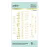 Essential Glimmer Sentiments Glimmer Hot Foil Plate from the Slimline Collection (GLP-278) Product Packaging