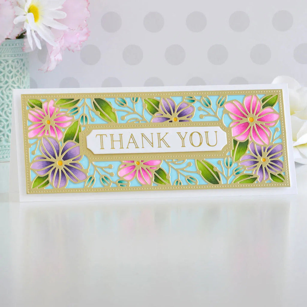 Essential Glimmer Sentiments Glimmer Hot Foil Plate from the Slimline Collection (GLP-278) Project Example 2