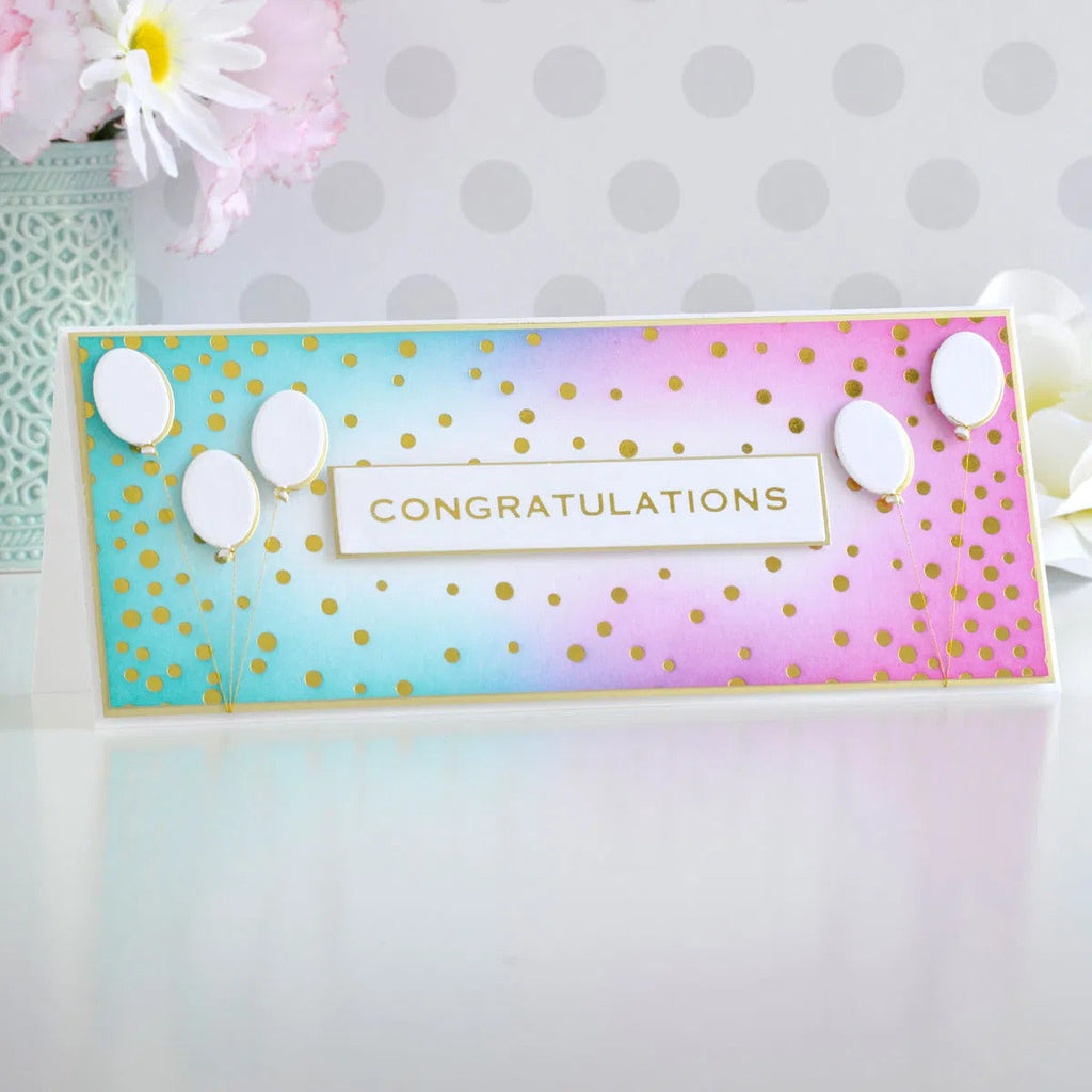 Essential Glimmer Sentiments Glimmer Hot Foil Plate from the Slimline Collection (GLP-278) Project Example 3