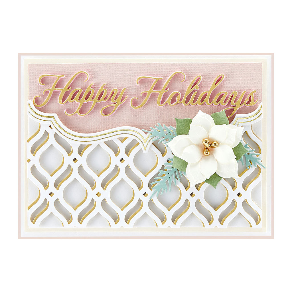 Pinstripe Bracket Card Builder Glimmer Hot Foil Plates & Dies Set from the Holiday Medley Collection by Becca Feeken (GLP-280) Product Example
