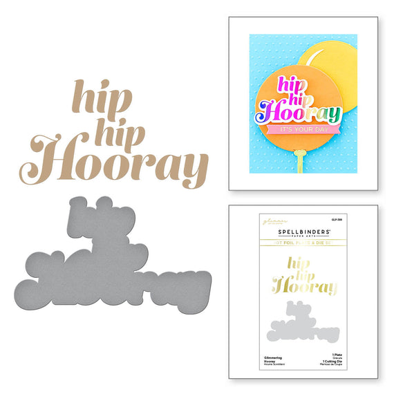 Glimmering Hooray Hot Foil Plate & Die Set