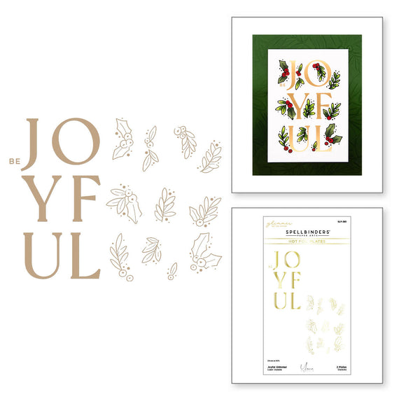 Joyful Glimmer Hot Foil Plate from the De-Light-Ful Christmas Collection by Yana Smakula