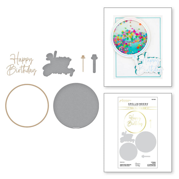 Giant Party Balloon Glimmer Hot Foil Plate & Die Set