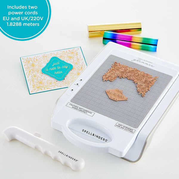 Spellbinders　Glimmer Hot Foil セット（本体未使用） Spellbinders Glimmer Hot Foil System (UK/EU Version)-White W