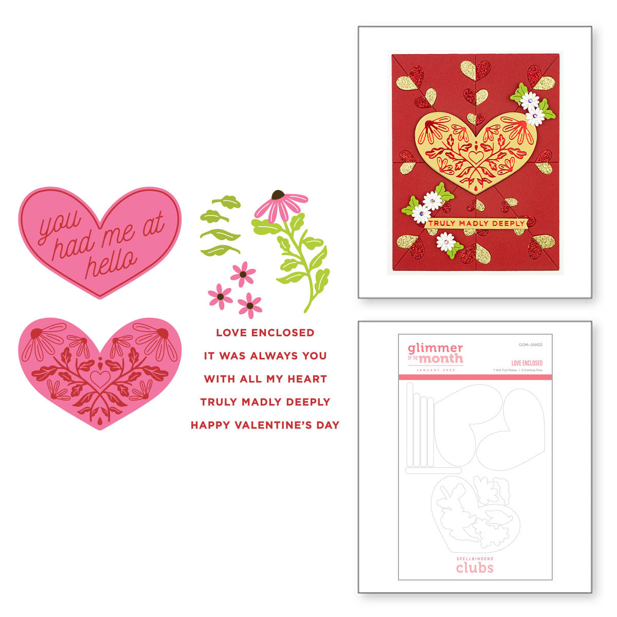 Love Enclosed - Glimmer Hot Foil Kit of the Month (Plates Only ...