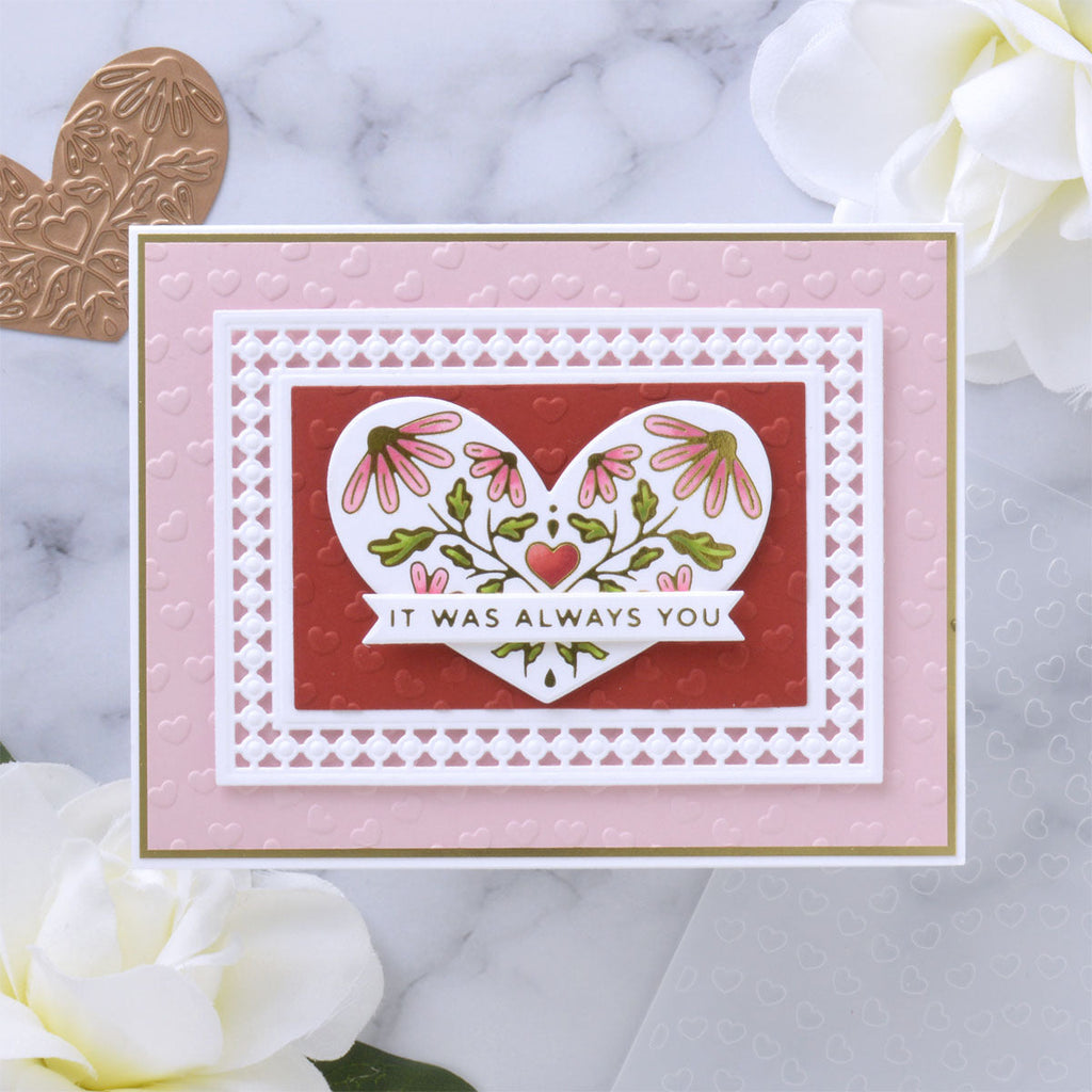 Love Enclosed - Glimmer Hot Foil Kit of the Month (GOM-JAN22) pink it will always be you lifestyle project.