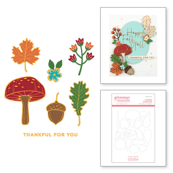 Glimmering Autumn Woods - Glimmer Hot Foil Kit of the Month (Plates Only)