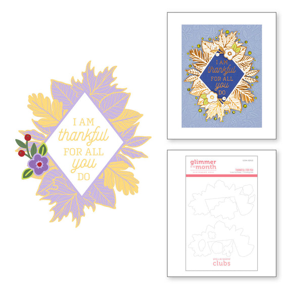 Thankful for You - Glimmer Hot Foil Kit of the Month (Plates Only)