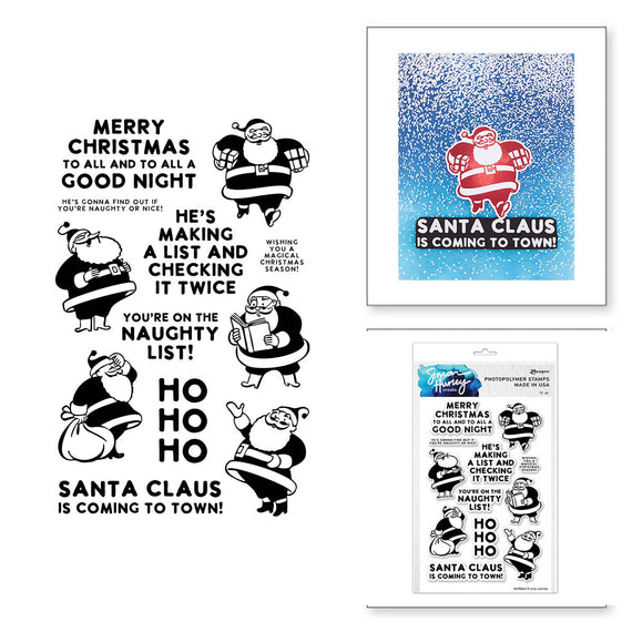 Ranger Silly Santas Clear Stamp Set by Simon Hurley create.