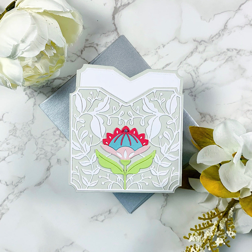 A Pocket Full of Love - Large Die of the Month (DOML-JAN22) pocket with insert, project by Ilina Crouse.