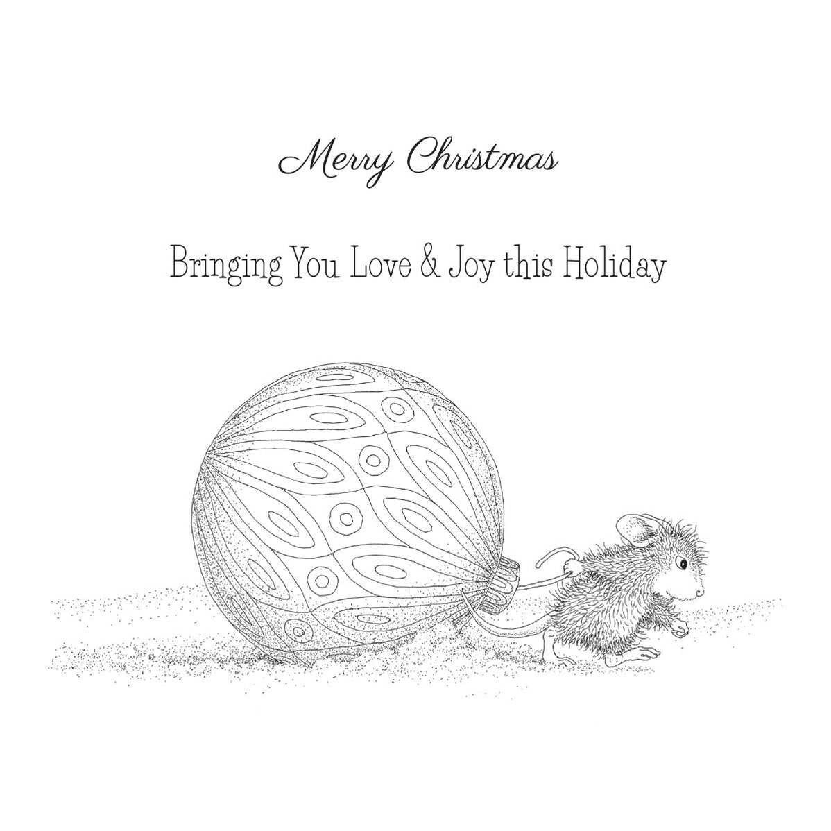 Bringing Christmas to You Cling Rubber Stamp Set from the HouseMouse