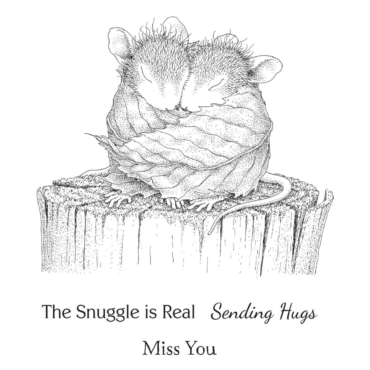Snuggle Up Cling Rubber Stamps from the HouseMouse Everyday Collection