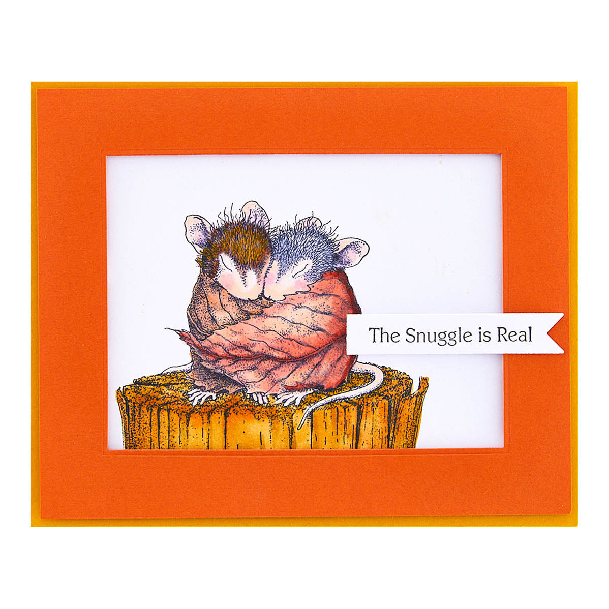 Snuggle Up Cling Rubber Stamps from the HouseMouse Everyday Collection