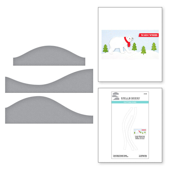 Color Block Scenic Scape Etched Dies