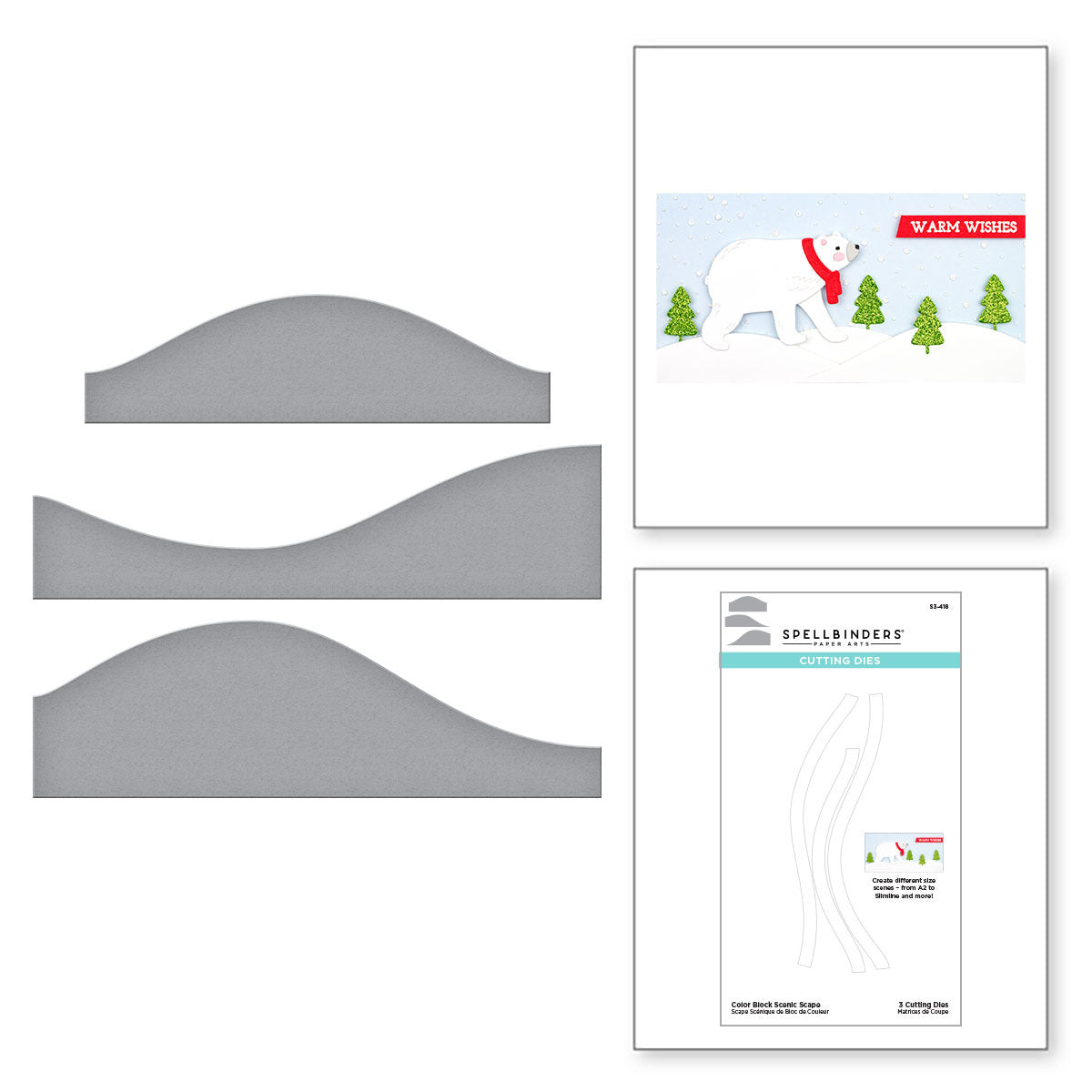 Color Block Scenic Scape Etched Dies – Spellbinders UK