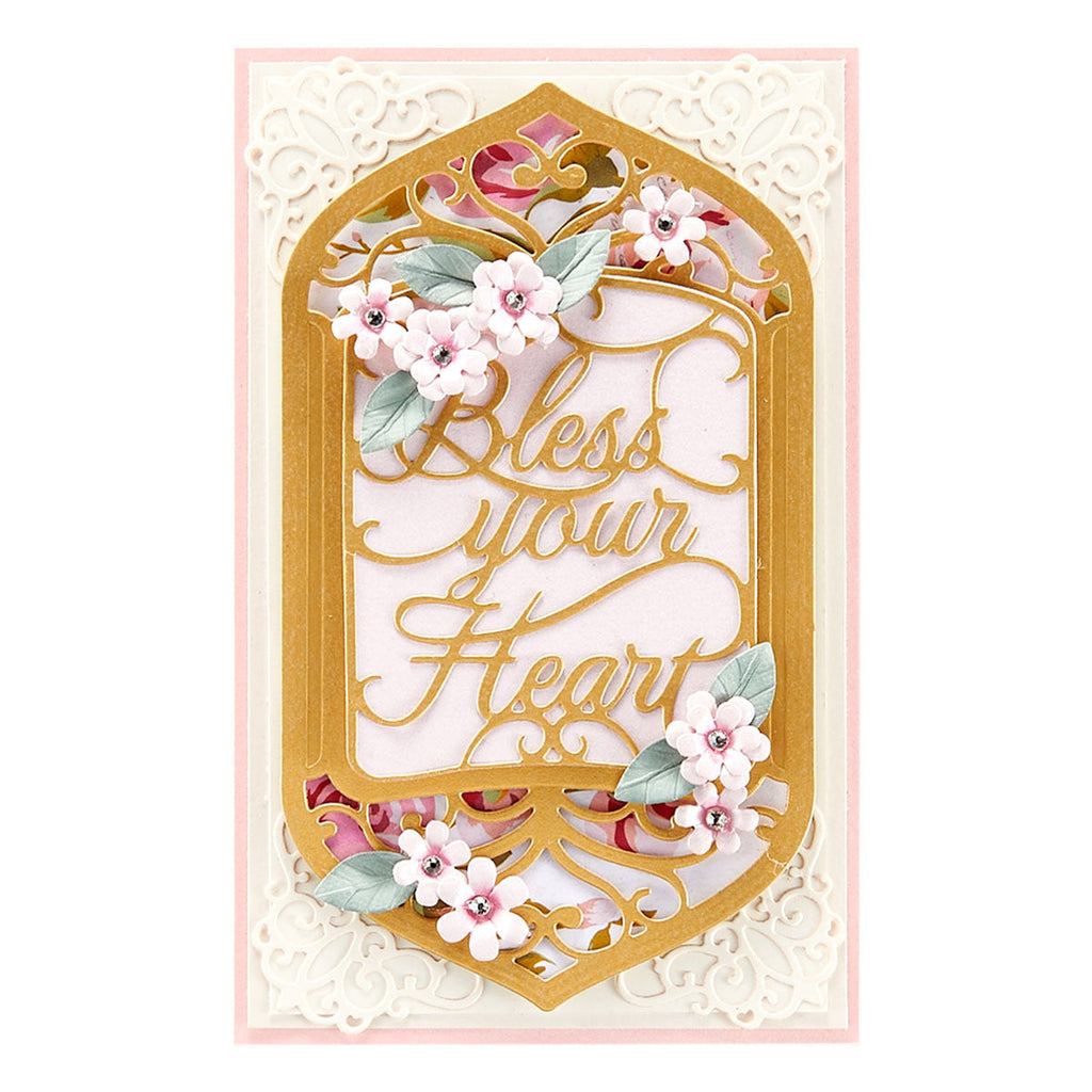 Petite Floral Potpourri Etched Dies from Beautiful Sentiment Vignettes Collection by Becca Feeken (S3-420) Product Example