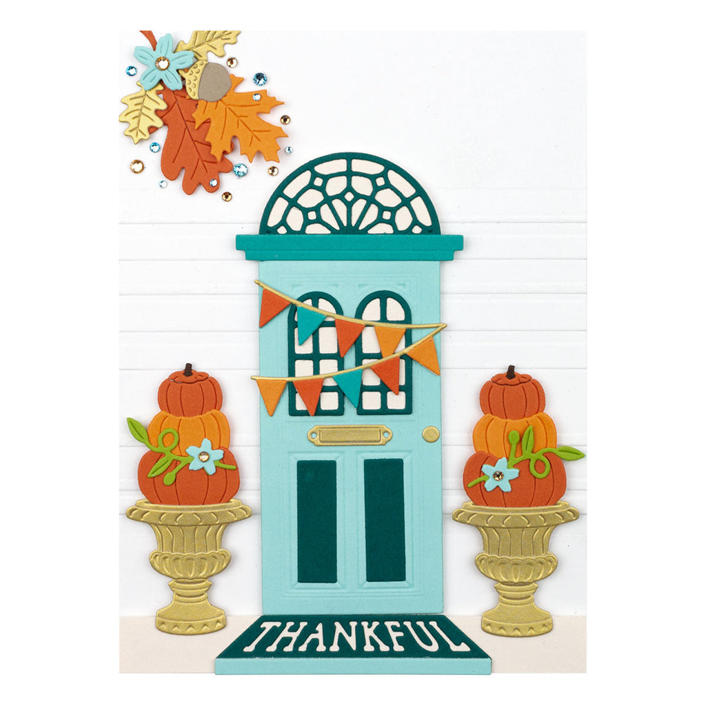 Open House Pumpkin Topiary Etched Dies from the Fall Traditions Collection (S3-423) Product Example