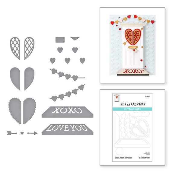 Open House Valentines Etched Dies from Love You More Collection