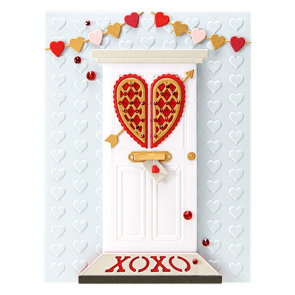 Open House Valentines Etched Dies from Love You More Collection (S3-429) closeup example