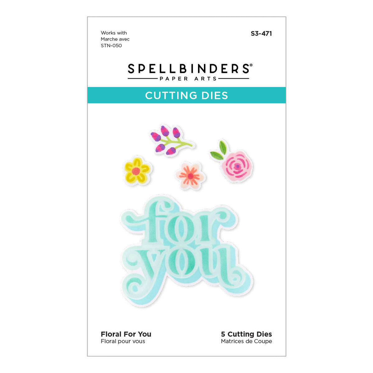 Floral For You Stencil and Die Set Spellbinders Spellbinders UK