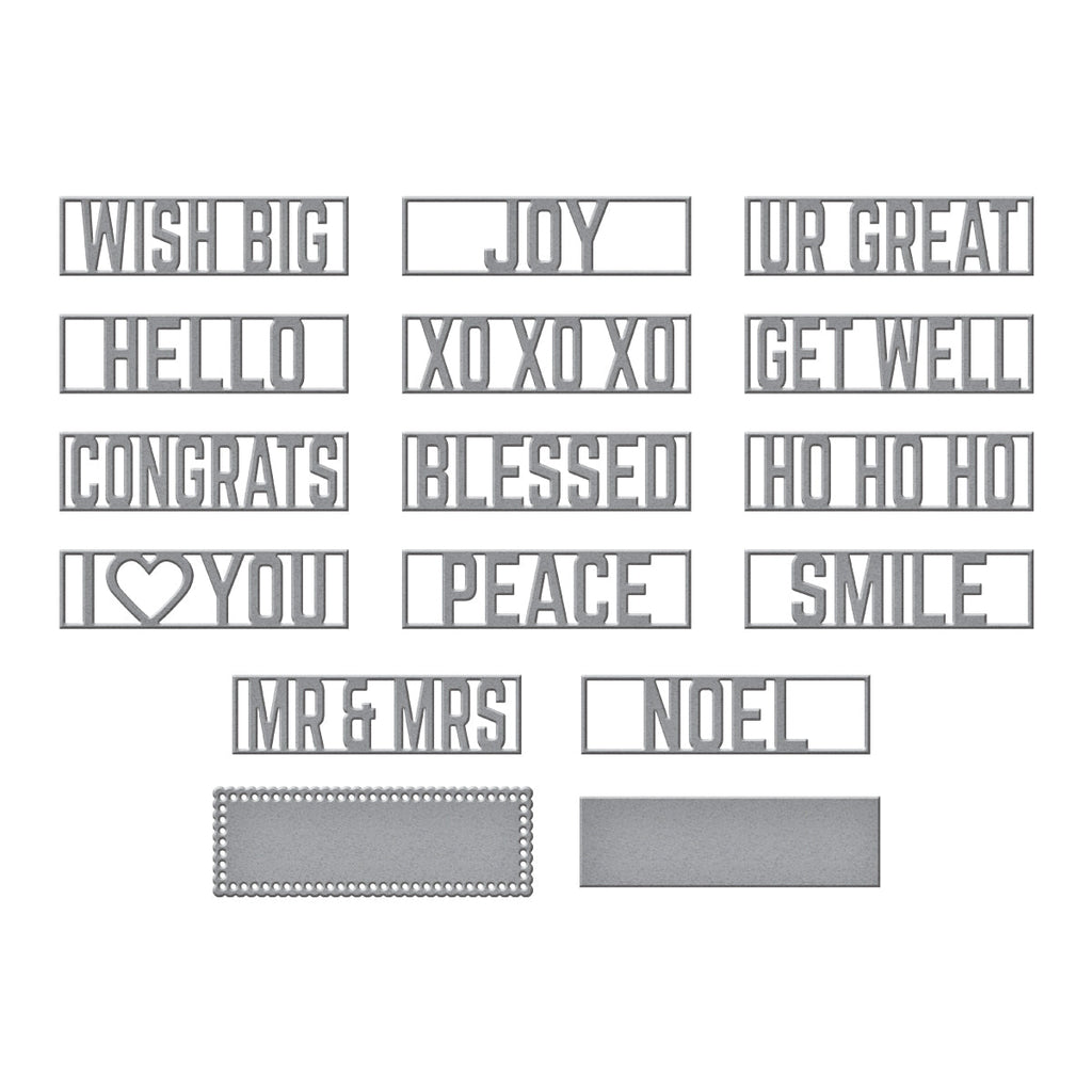 So Many Sentiments Etched Dies (S4-1019) Colorization