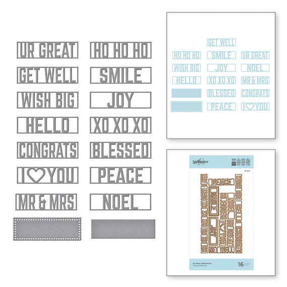 So Many Sentiments Etched Dies