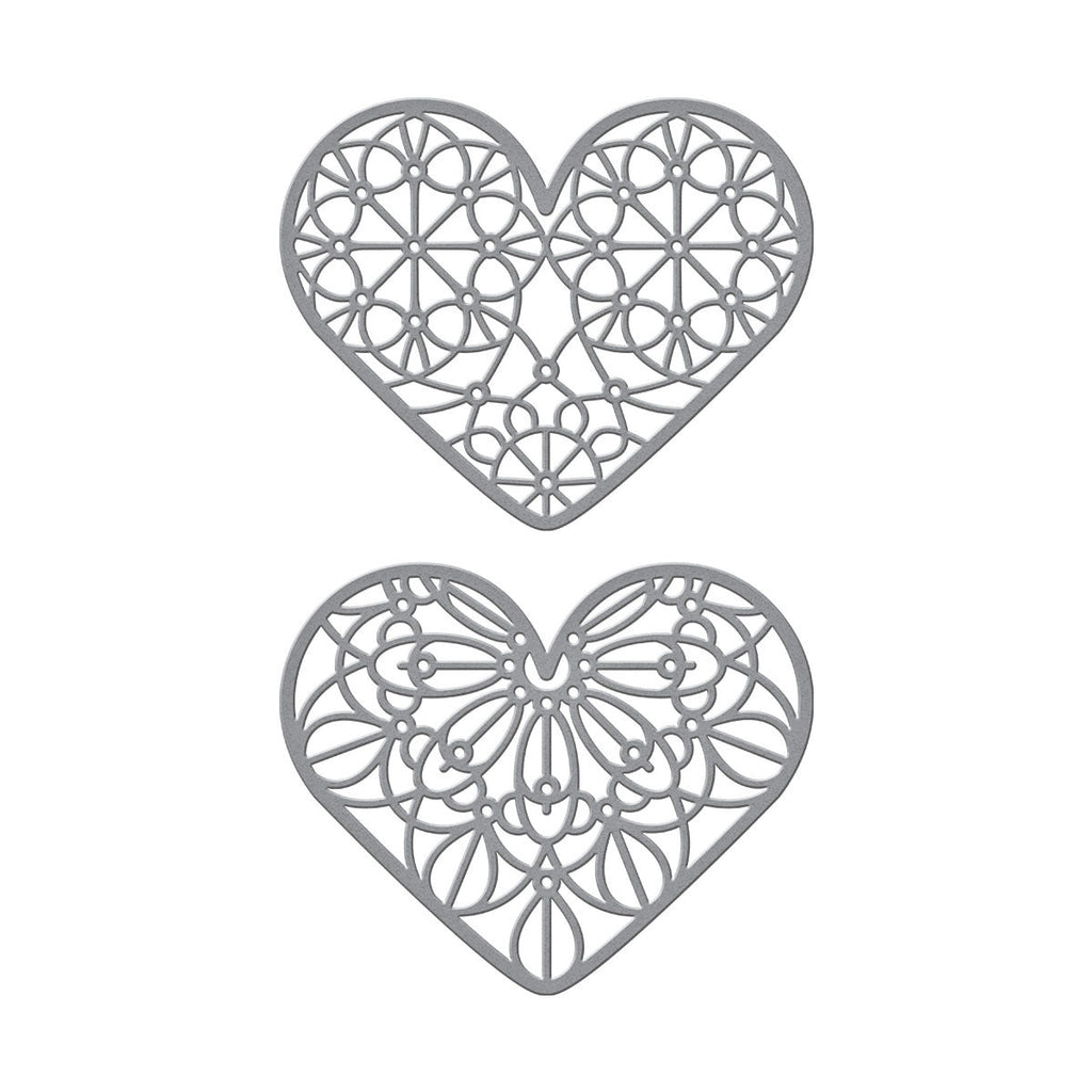 Forever Love Hearts Etched Dies from Expressions of Love Collection (S4-1087) Colorization