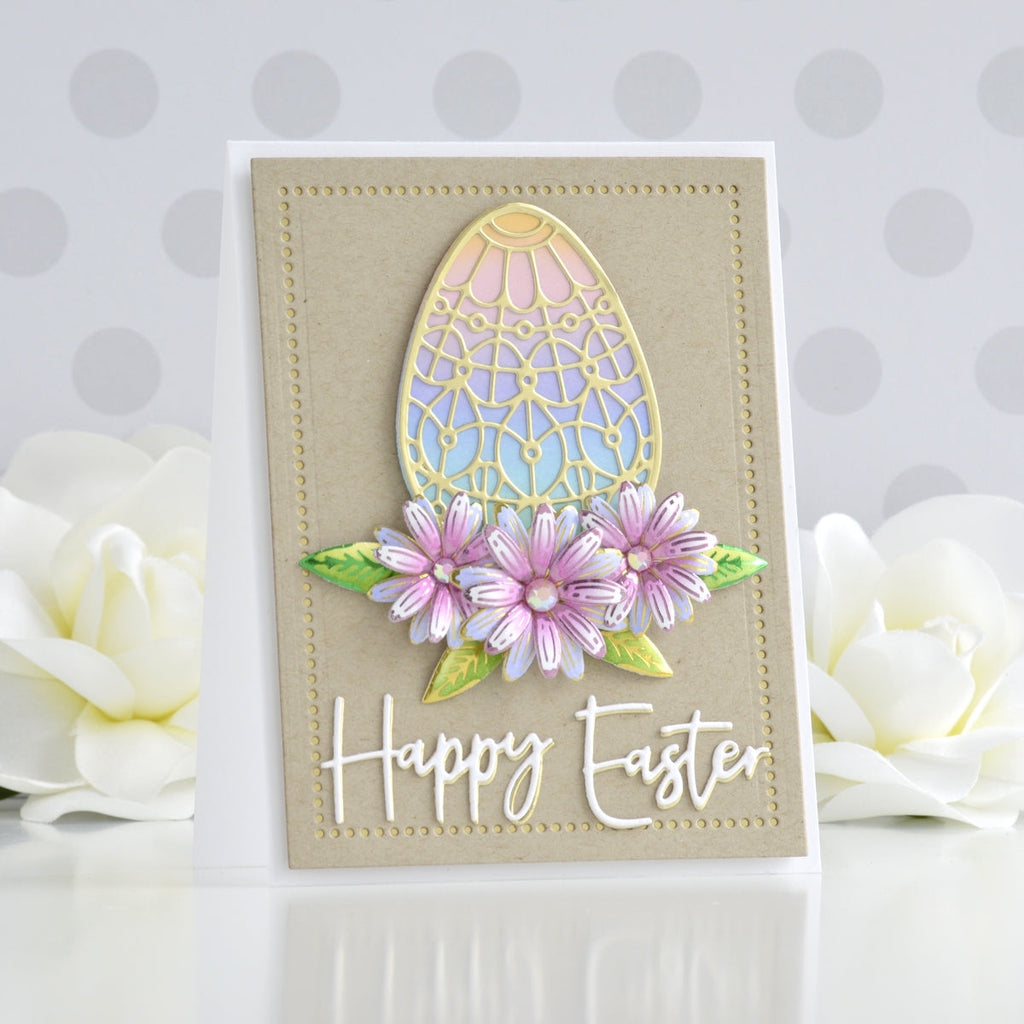 Forever Spring Eggs Etched Dies from Expressions of Spring Collection (S4-1100) Project Example 1