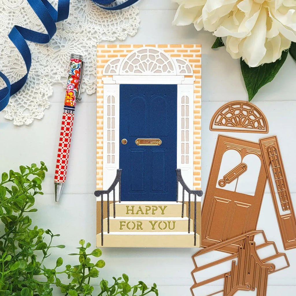 Open House Door Base Etched Dies from the Open House Collection (S4-1131) Project Example 4