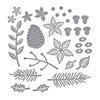 Christmas Blooms Etched Dies from the Tis the Season Collection (S4-1135) Colorization