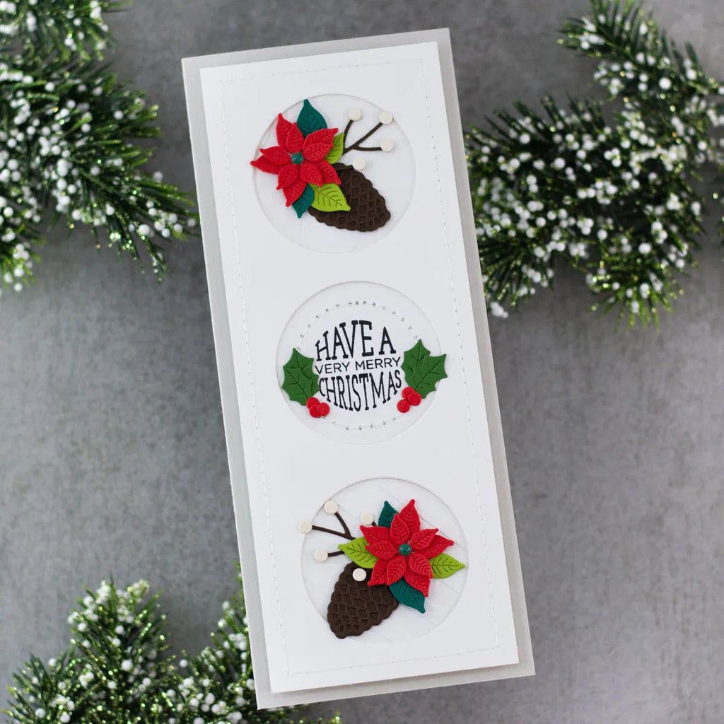Christmas Blooms Etched Dies from the Tis the Season Collection (S4-1135) Project Example 1