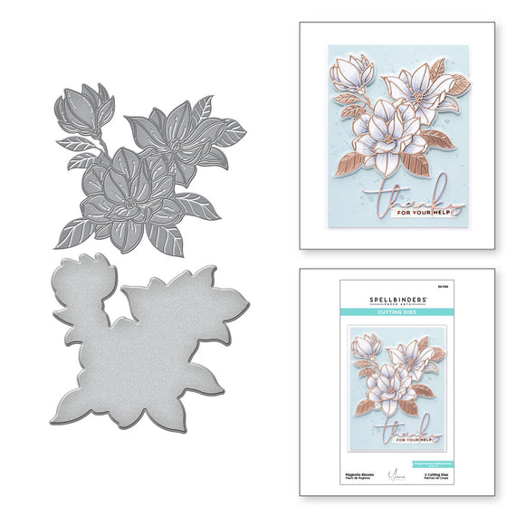 Magnolia Blooms Etched Dies from the Yana’s Blooms Collection by Yana Smakula